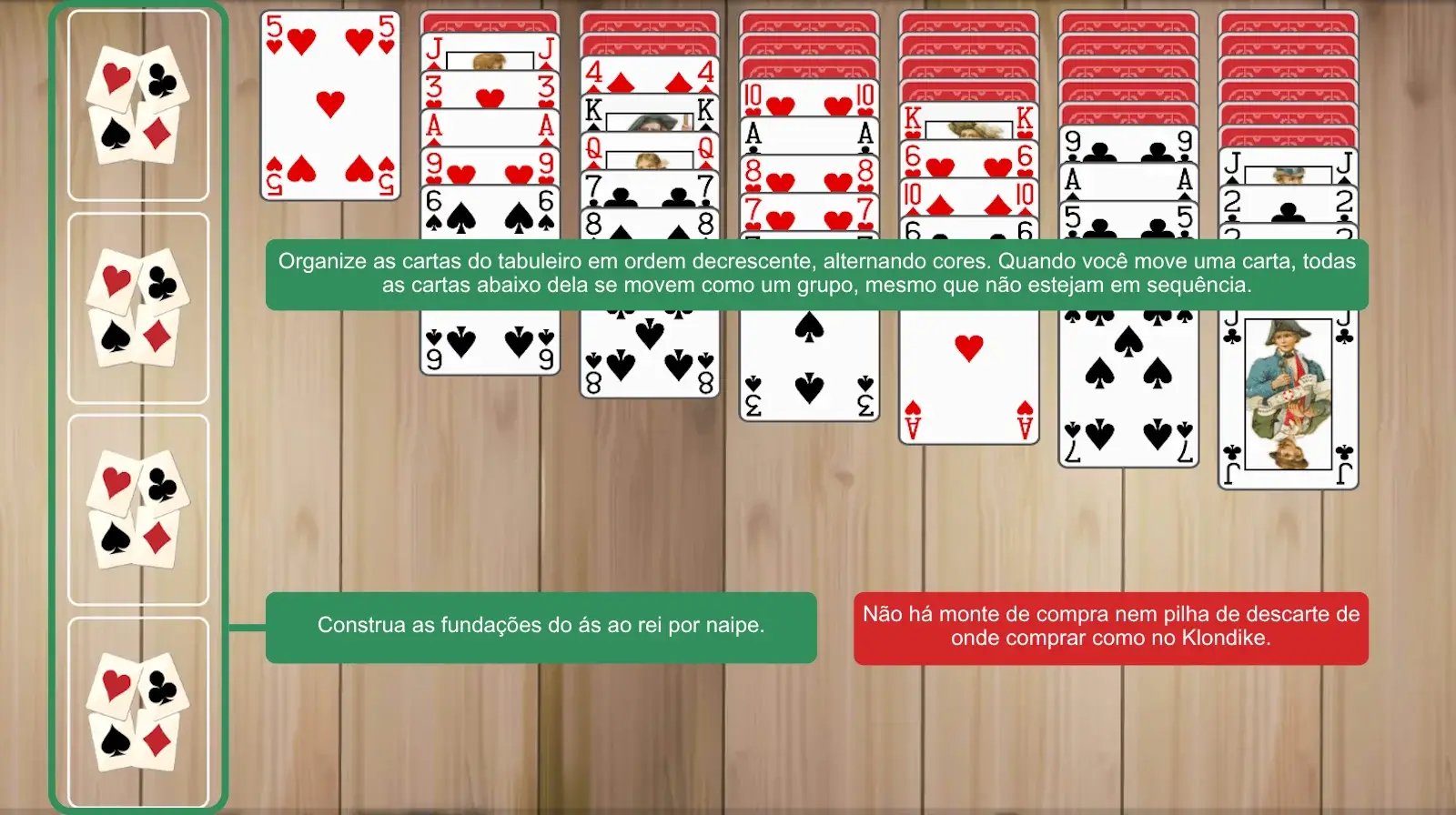 Configuração da paciência Yukon